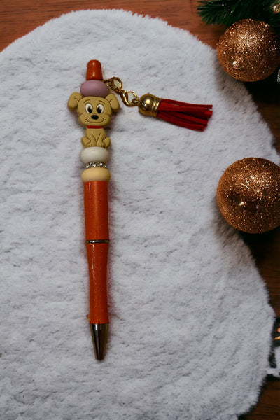 Orange puppy pen