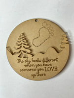 3D someone you love in the sky ornament