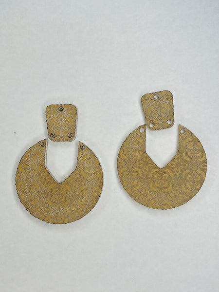 2 piece Bandana pattern earring