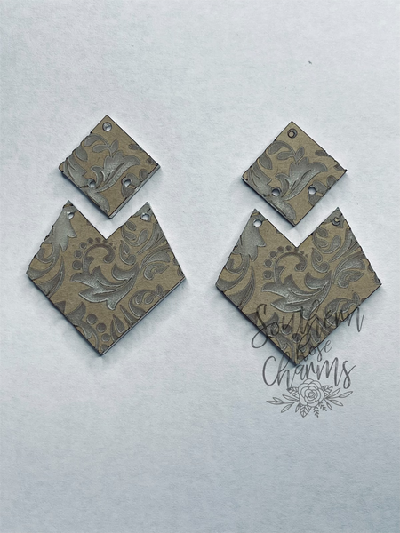 2 piece fancy design earrings