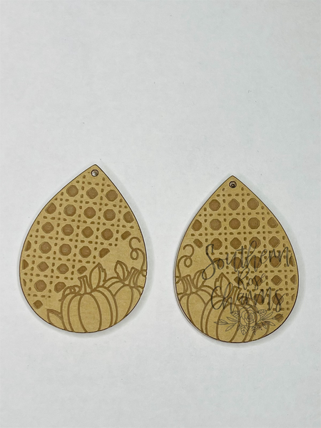 Basket pumpkin earring