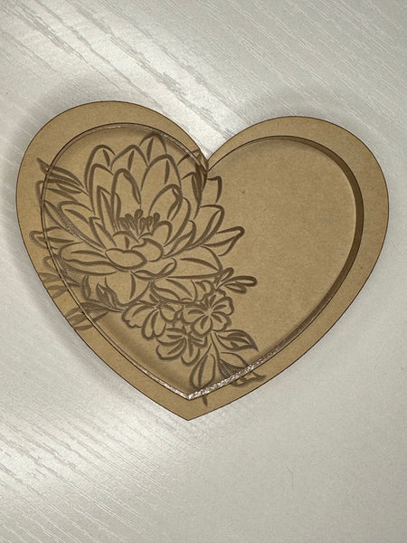 Lotus heart trinket tray