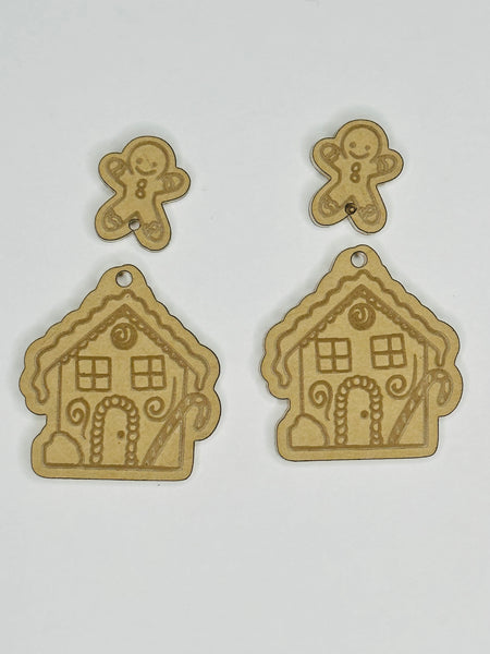 2 piece gingerbread man house