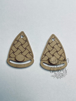 Gnome macrame earrings