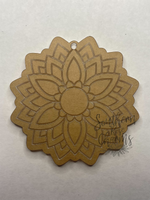 Mandala flower keychain