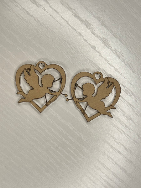 Cupid cutout earrings