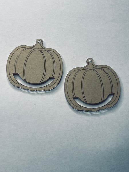 Pumpkin macrame earrings