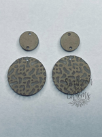 2 piece cheetah drop earrings