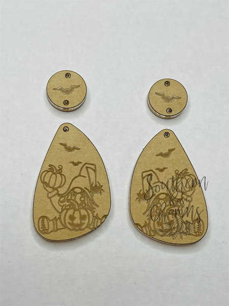 2 piece spooky gnome earrings